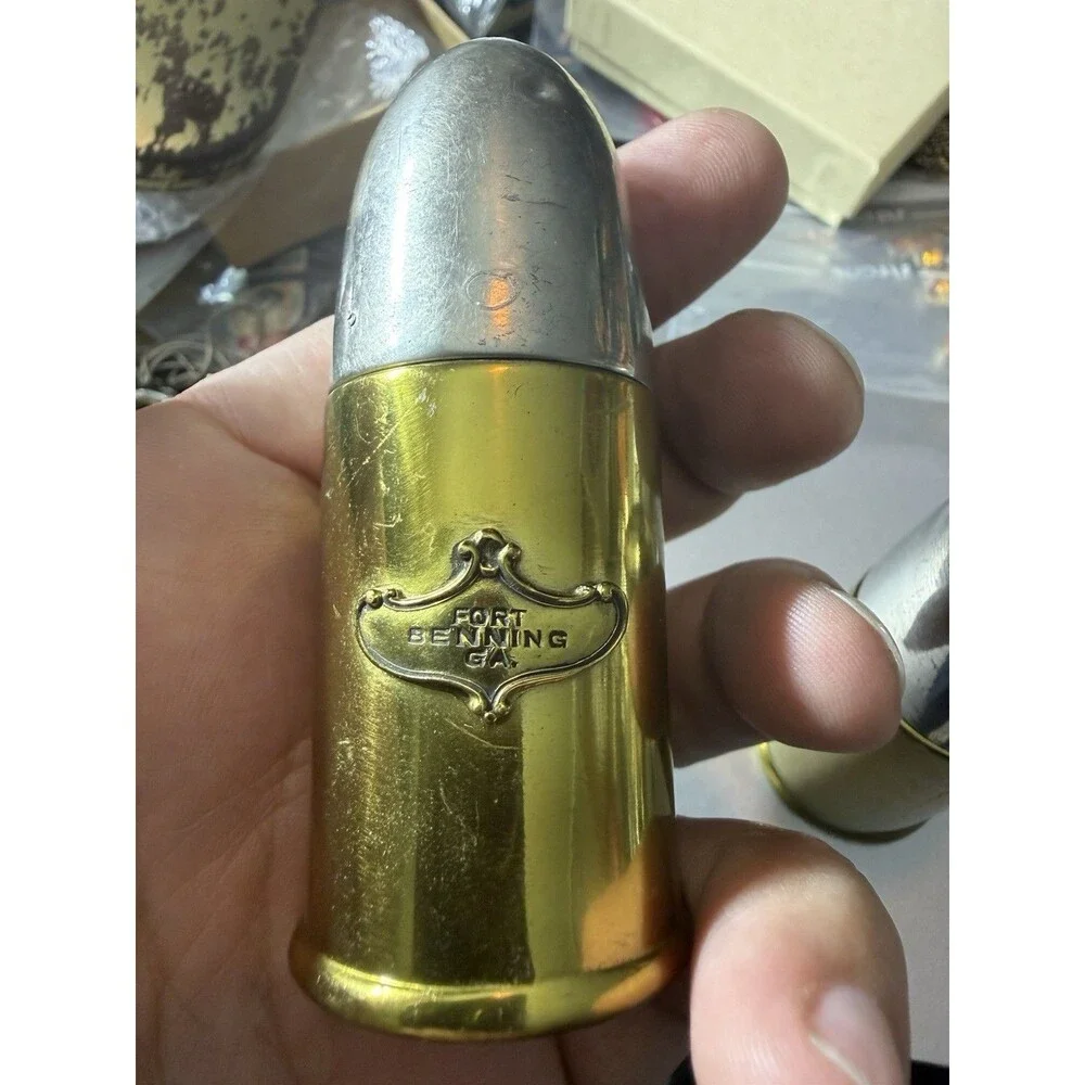 Vintage Weidlich Bros WB Mfg Co #176 Fort Benning GA Artillery Shell Pair RARE